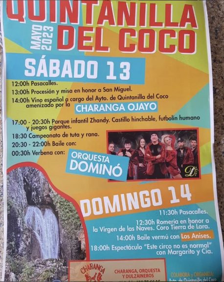 Cartel Fiestas Quintanilla del Coco 2023