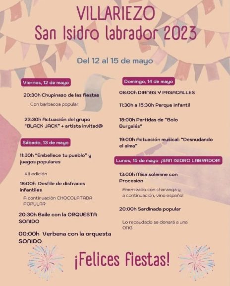 Cartel Fiestas Villariezo 2023