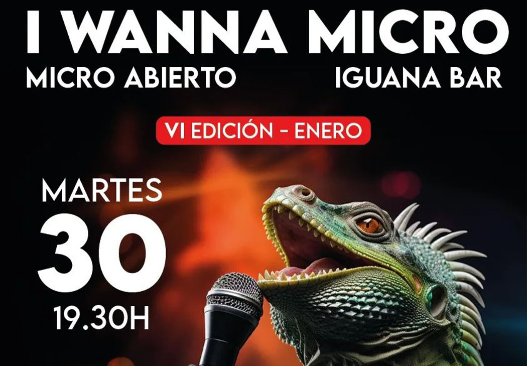 I wanna micro Burgos Enero 2024 Iguana Bar