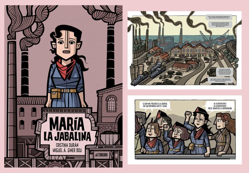 Maria La Jabalina Jornadas Comic Social y Libertario en Burgos