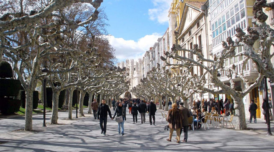 Paseo del Espolón en Burgos
