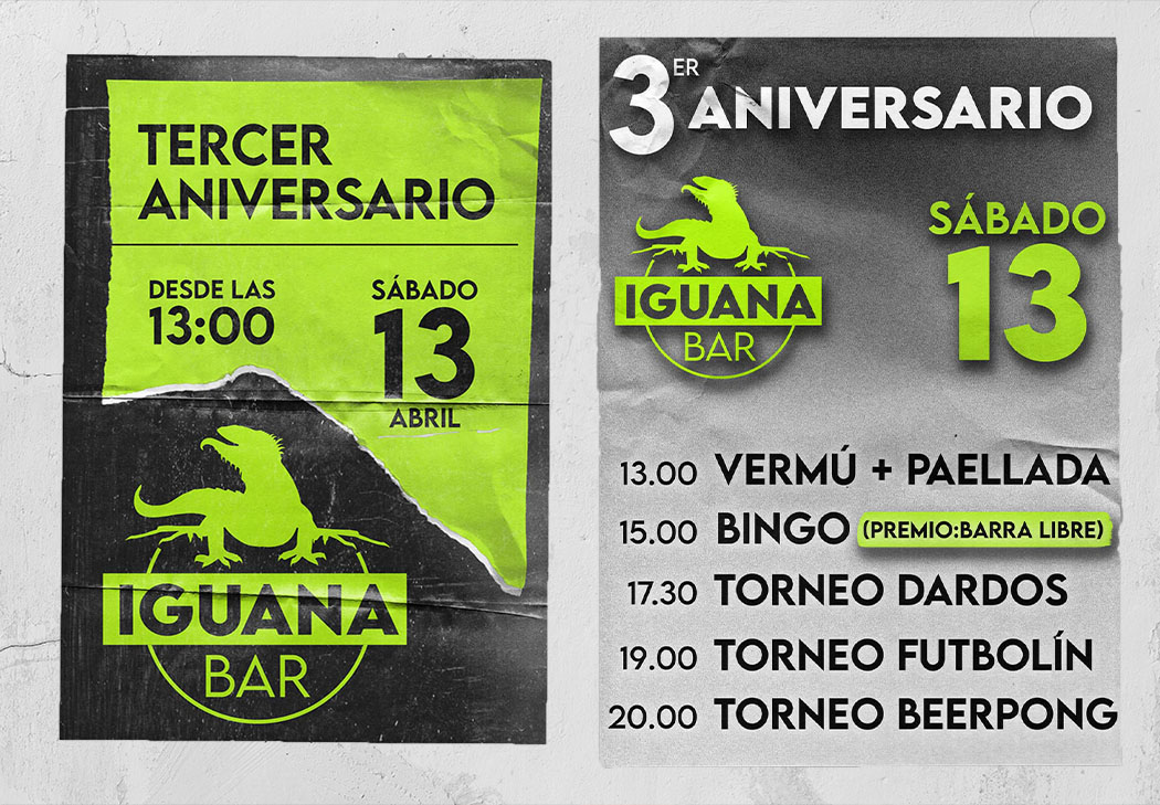 3 aniversario del Iguana Bar