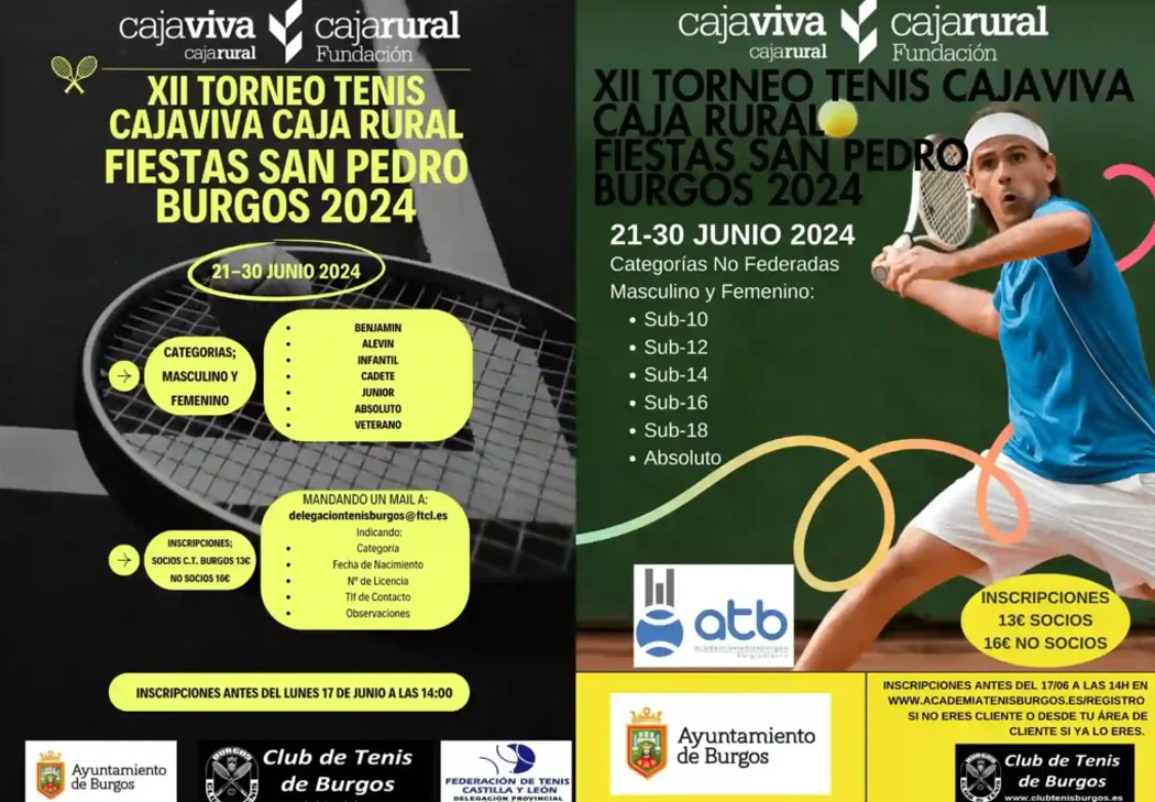 Torneo Tenis Burgos Sampedros 2024